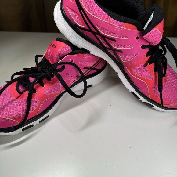 Asics Gel Shoes Sneakers Neon Pink Mesh S378N Size 8.5 Women’s Running Training - Picture 4 of 8
